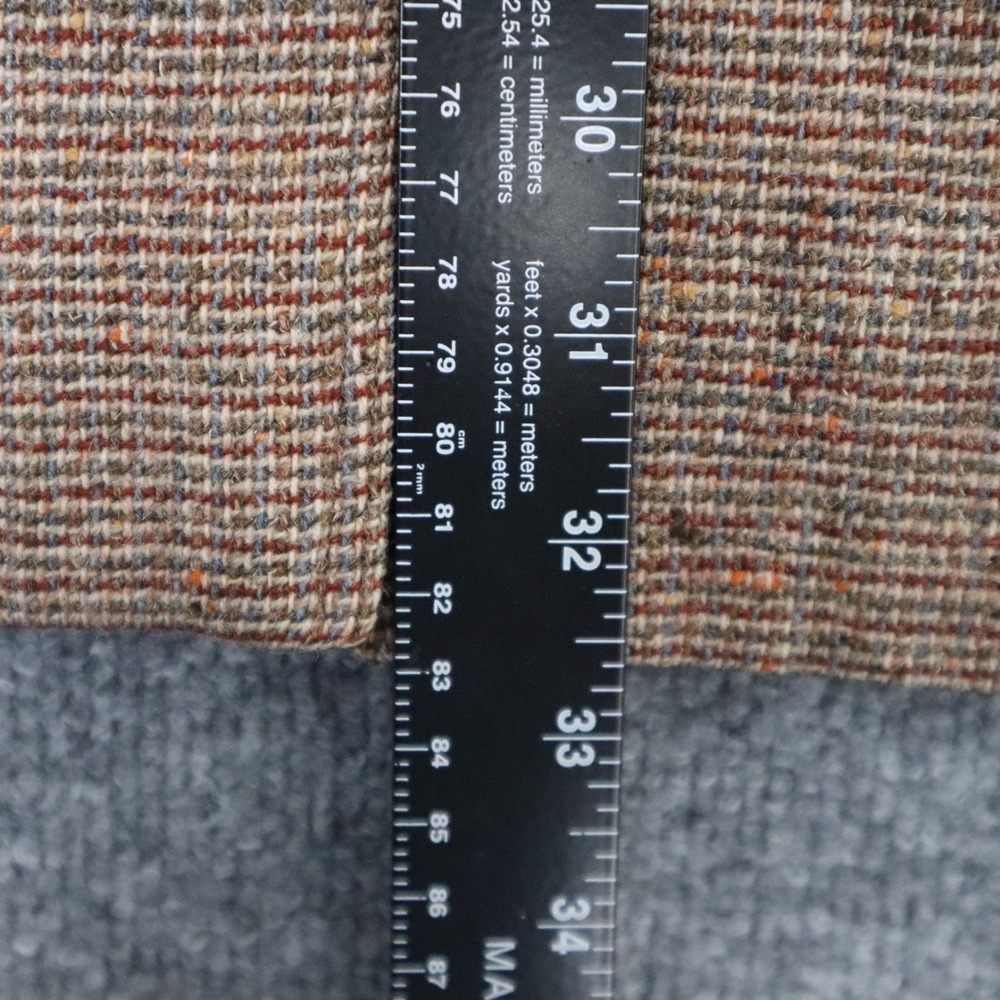 Vtg Pendleton 100%Virgin Wool Coat Jacket Womens Brown Tweed Hand Made USA Read - Picture 9 of 15